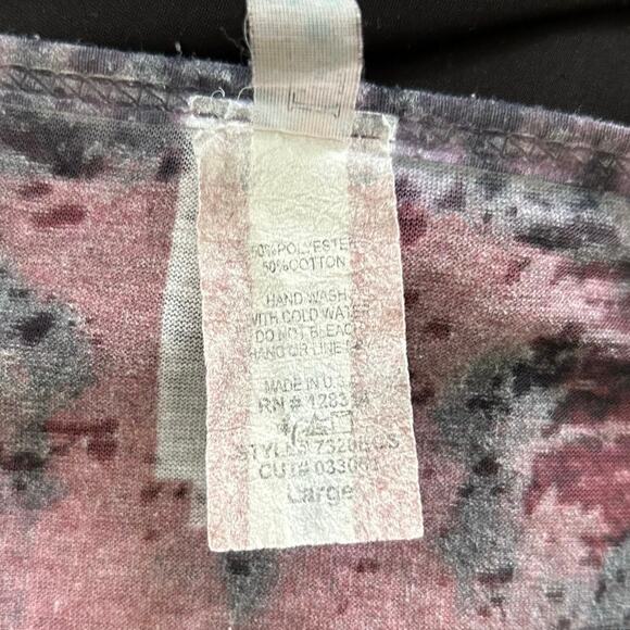 Liberty Women Burnout Biker Grunge Short Sleeve T-shirt Top White Size Large - Picture 5 of 7